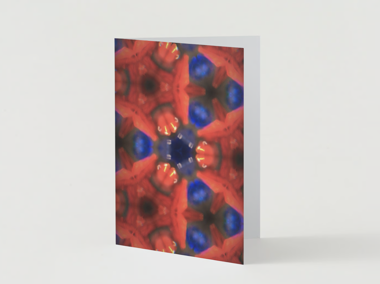 red and blue