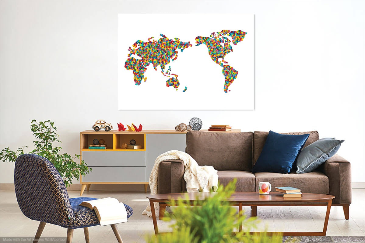 around the world