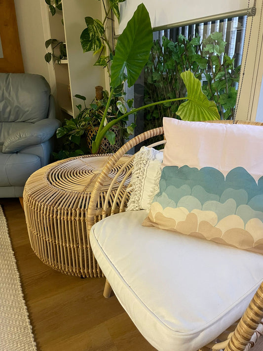 'sand sea sky' cushion cover