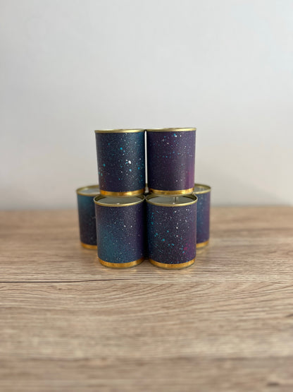 ‘the universe has your back’ upcycled candle